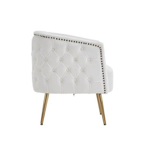 Rootz Beige Reading Chair - Armchair - Accent Chair - High-Density Foam Comfort - 65.27L x 64.77W x 73.66H cm