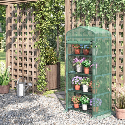 Rootz Folie Kas Tomatenhuis - Plantenhuis - Koud Frame - 4 Planken - Weerbestendig - 70cm x 50cm x 160cm