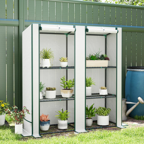 Rootz Mini-Greenhouse - Plant Shelter - Portable Greenhouse - UV Resistant - 144 x 48 x 152 cm - Perfect for Small Gardens