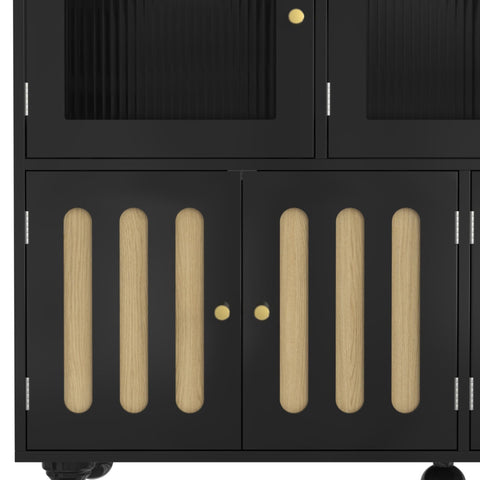 Rootz Modern Sideboard - Storage Cabinet - Stylish Buffet - Durable MDF - 120cm x 40cm x 90cm