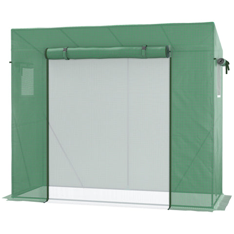 Rootz Greenhouse UV Protection - Plant Shelter - Garden Conservatory - Mosquito Net - Reinforcement Rods - 200L x 77W x 169H cm
