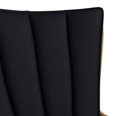 Rootz Garden Furniture Sets - Bistro Set - Boho Style - Balcony Furniture - Weather Resistant - Coffee Table - Seat Cushions - Steel Tube-pe Rattan - Natural Wood-black - 78 x 68 x 95 cm