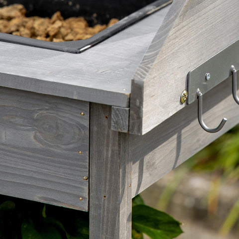 Rootz Wooden Plant Table - Garden Table - Planting Bench - Ample Storage - 115L x 45W x 121H cm