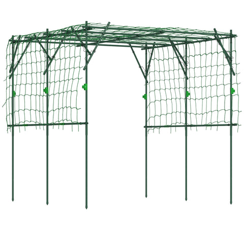 Rootz Garden Rose Grille - Plant Trellis - Climbing Aid - Rustproof & Stable - 223cm x 223cm x 223cm