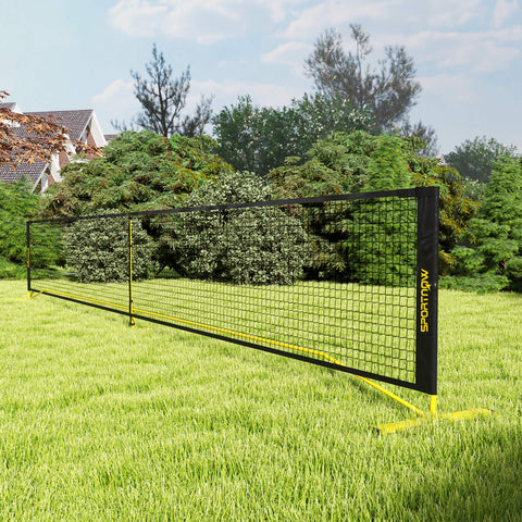 Rootz Pickleball Net Set - Portable - Metal Frame - Stable Network - 670cm x 60cm x 92cm - Includes Carry Bag