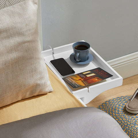 Rootz Bamboe Nachtkastje - Clip-On Nachtkastje - Ophangopslag - Kabelbeheer - Eenvoudige installatie - 36 cm x 8 cm x 25 cm