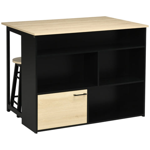 Rootz 3 Piece Bar Set - Home Bar Furniture - Space-Saving Bar Table - Modern Design - Ample Storage - 116L x 79.5W x 89.5H cm - MDF Material