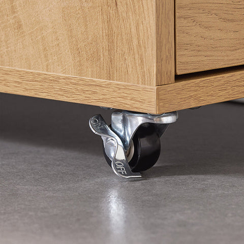 Rootz Storage Cabinet - Organizer - Rolling Shelf - Space-Saving - 20cm x 170cm x 40cm