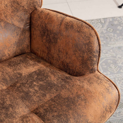 Rootz Armchair - Velvet Accent Chair - Trendy Lounge Chair - Comfortable Microsuede - 96cm x 69cm x 70cm