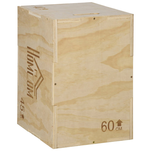 Rootz Box Jump Plyometrics - Jump Box - Plyobox - Muscle Building - 45L x 40W x 60H cm