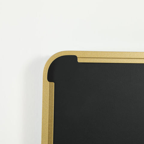 Rootz Bathroom Wall Mirror - Rectangular Mirror - Golden Frame - Rust & Water Resistant - 50 x 70cm Aluminum Alloy