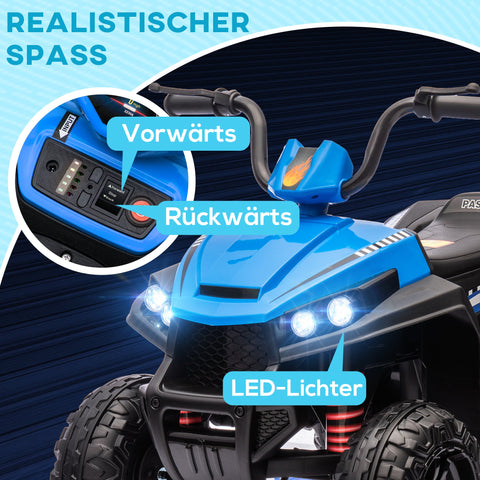 Rootz Electric Children's Quad - Kids Ride-On - Toy ATV - Safe 5 km/h Speed - 85cm x 55.5cm x 62cm