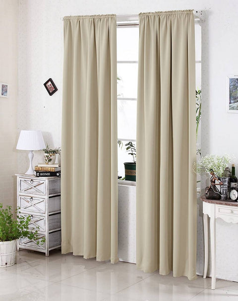 Rootz Premium Blackout Curtains - Light Blocking Drapes - Privacy Curtains - 100% Polyester - Thermal Insulated - Energy Efficient - Noise Reducing - 135cm x 245cm