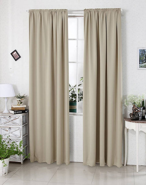Rootz Premium Blackout Curtains - Light Blocking Drapes - Privacy Curtains - 100% Polyester - Thermal Insulated - Energy Efficient - Noise Reducing - 135cm x 245cm