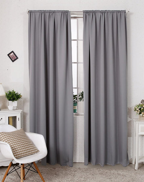 Rootz Premium Blackout Curtains - Room Darkening Drapes - Thermal Insulated Panels - Noise Reduction - Energy Saving - Easy Installation - 135cm x 245cm