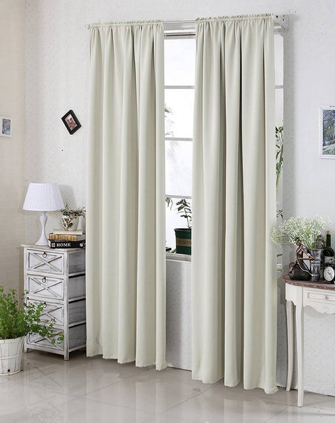 Rootz Premium Blackout Curtains - Privacy Drapes - Thermal Insulated Panels - Light Blocking, Energy Saving, Noise Reducing - 100% Polyester - 135cm x 245cm