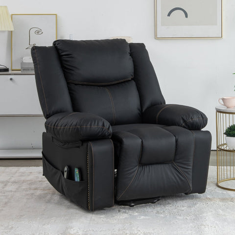 Rootz Electric Massage Chair - Recliner - Heated Armchair - 8-Point Massage & Storage - 85x75x103cm