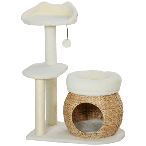 Rootz Cat Scratching Post - Cat Climbing Tree - Cat Activity Center - Protects Furniture - 60L x 40W x 79H cm