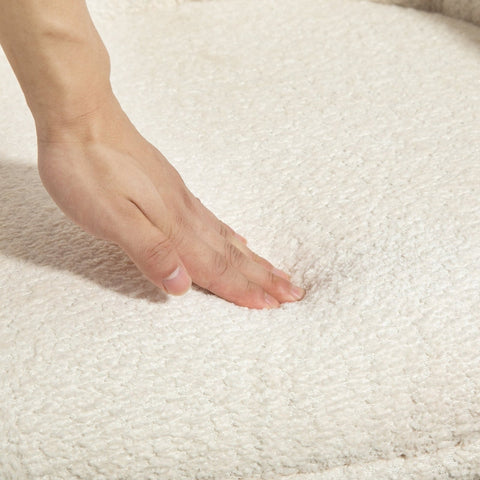 Rootz Swivel Recliner Chair - Upholstered Armchair - Reading Chair - 360° Movement - Metal Legs - 58.5W x 59D x 78.5H cm