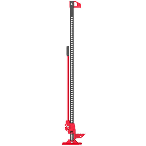 Rootz Farm Jack 135 cm - Heavy Duty Vehicle Lift - Off-Road Stick - 3000kg Capacity - Durable Steel - 24.5cm x 11.5cm Base - Red + Black