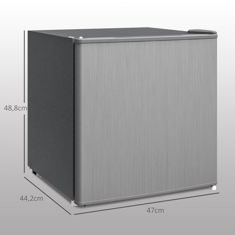 Rootz Compact Mini Freezer - Grey Freezer Box - Small Chest Freezer - Energy Efficient R600A Compressor - 47cm x 44.2cm x 48.8cm