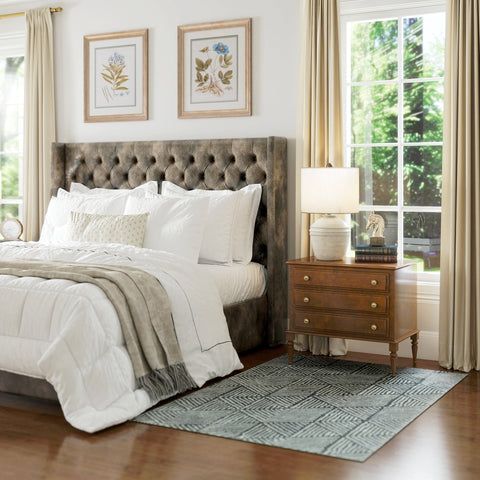 Rootz Grey Carpet - Living Room Rug - Washable Lane Carpet - Allergy-Friendly - 150 x 80 cm - Modern Style