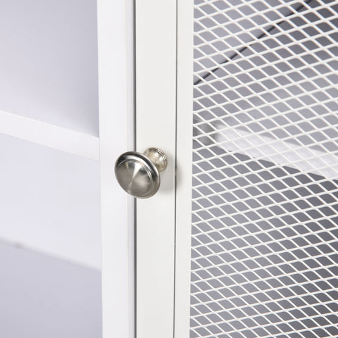 Rootz Buffet Storage Cabinet - Sideboard - Cupboard - Adjustable Shelves - 120cm x 37cm x 81.5cm - Versatile Storage & Ventilation