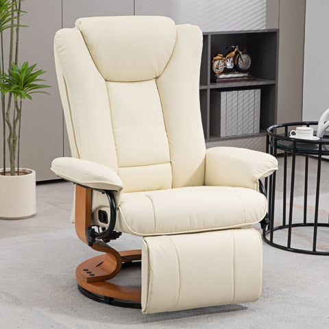 Rootz Relax Chair - TV Armchair - Faux Leather Recliner - Compact Reclining Chair - 78cm x 88cm x 103cm