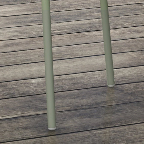 Rootz Set Of 4 Garden Chairs - Outdoor Chairs - Modern Design - Garden Furniture - Garden Dining Chairs - Green - 59 cm x 55 cm x 84 cm