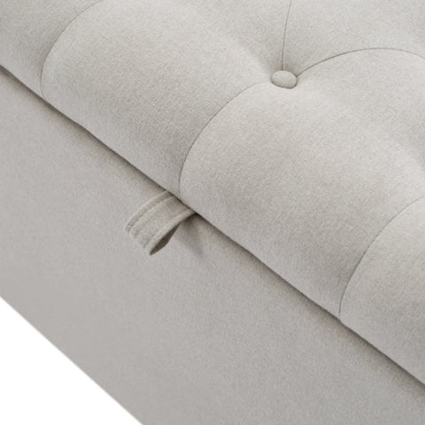 Rootz Upholstered Bench - Bed Stool - Storage Box - Generous Storage - 141L x 41.5W x 47H cm