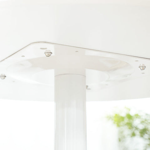 Rootz Dining Table for 2 People - Elegant Kitchen Table - Modern Small Space Dining - Powder-Coated Steel Frame - Ø70 x 75H cm - MDF and Steel Construction