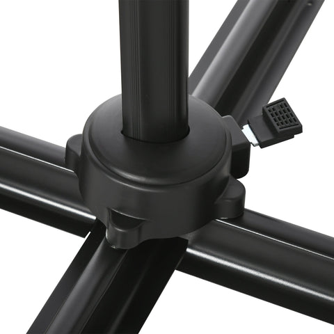 Rootz Offset Square Parasol - Garden Umbrella - Outdoor Shade - UV Protection - 2.45m x 2.45m x 2.45m