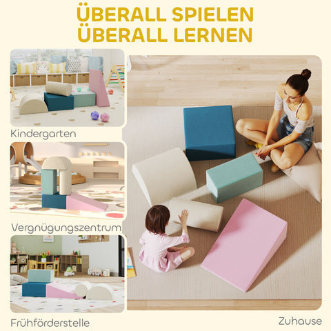 Rootz 5-Part Foam Float Set - Baby Blocks - Toddler Playset - Safe & Washable - 61cm x 40.6cm x 60cm