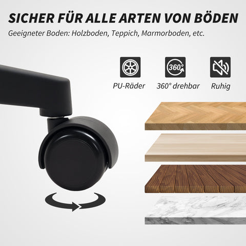 Rootz Grey Office Chair - Desk Chair - Ergonomic Chair - Breathable Art Wool - 69t x 109-117h cm