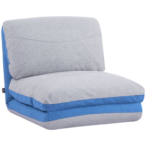 Rootz Floor Chair - Folding Guest Mattress - Convertible Chair - Adjustable Backrest - High Density Foam - 61L x 73W x 58H cm