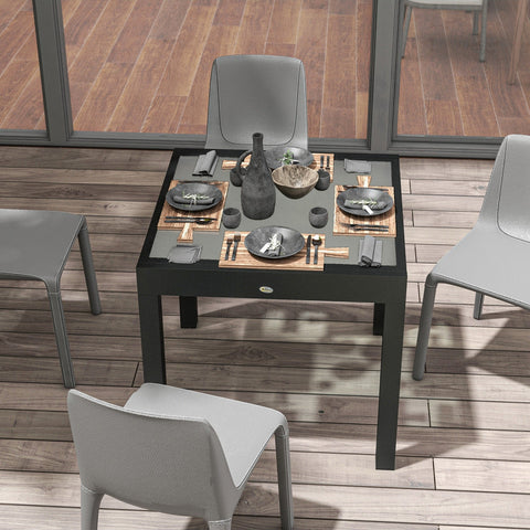 Rootz Extendable Garden Table - Dining Table - Outdoor Table - Space-Saving Design - 160 x 80 x 75 cm
