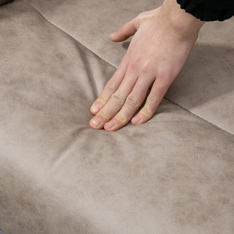 Rootz Fauteuil met Voetenbank - Fauteuil - Loungestoel - Ultiem comfort - Verstelbare rugleuning - Zacht microvezeloppervlak - 77 cm x 81 cm x 108 cm