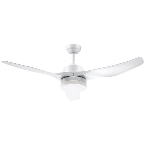 Rootz LED Ceiling Fan with Light - Ceiling Lamp with Fan - Remote Controlled - 2-in-1 Design - 132cm x 40cm