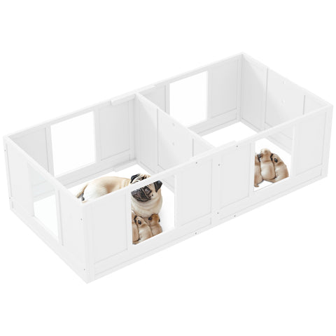 Rootz Puppy Crate for Dogs - Whelping Box - Dog Playpen - Safe Refuge - 164L x 80W x 48H cm