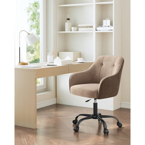 Rootz Swivel Chair - Lounge Chair - Rolling Seat - Ergonomic Design - 69 x 65 x 83-93cm - Steel Frame - Plywood - Foam Padding