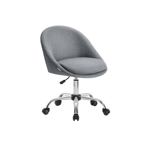 Rootz Home Office Chair - Swivel Desk Chair - Ergonomic Task Chair - Comfort Padding - 60x60x80-90cm Grey