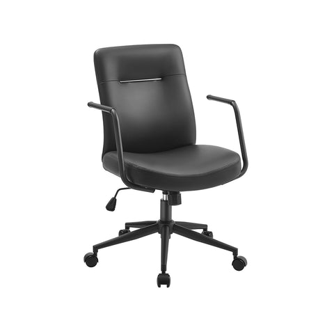 Rootz Big Comfy Office Chair - Desk Chair - Ergonomic Seat - Heavy Duty - Steel Frame - 60cm x 60cm x 93-103cm