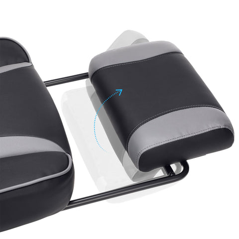 Rootz Gaming Chair - Racing Style Chair - Liggende bureaustoel - Zwart-grijs - PU-kunststof - Schuim met hoge dichtheid - Staal - Nylon - 67 cm x 66 cm x 126 cm - Comfortabel zitkussen - Verstelbare voetsteun - Ergonomisch ontwerp