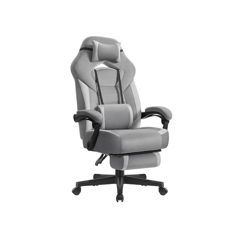 Rootz Gaming Chair - Ergonomic Office Chair - Recliner - Comfort Seating - Velvet Fabric - 72.4 x 69.7 x (118-128) cm