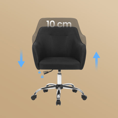 Rootz Adjustable Office Chair - Swivel Chair - Desk Chair - Optimal Comfort - 65 x 69 x (83-93) cm