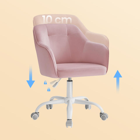 Rootz Office Chair - Swivel Chair - Desk Chair - Ergonomic Comfort - 64cm x 64cm x (83-93)cm