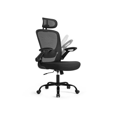 Rootz Ergonomic Office Chair - Mesh Ink Black - Adjustable - Lumbar Support - 64cm x 64cm x (115-130)cm - 11.9kg - 120kg Capacity