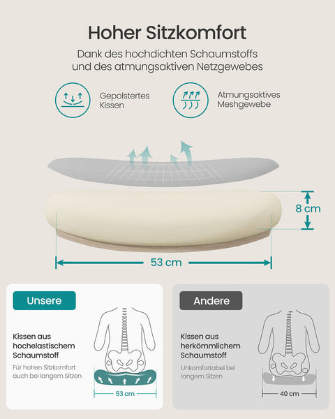 Rootz Ergonomic Office Chair - Desk Chair - Task Seating - Supports Posture - 64cm x 64cm x (115-130)cm