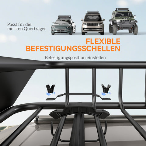 Rootz Car Roof Rack Basket - Cargo Carrier - Luggage Holder - Heavy Duty, 200lb Capacity, Wind Deflector, Silver, Black, 110.5 x 99.5 x 18.5 cm