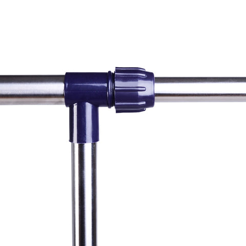 Rootz In Hoogte Verstelbaar Kledingrek - Kapstok - Kledingrek - Duurzaam &amp; Mobiel - RVS &amp; Kunststof - (86-160) x 45 x (95-170) cm